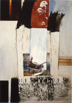 Composition in Collage by Robert Raushenberg—Retroactive II, 1963