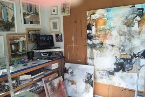 Painter Beau Wild's art studio