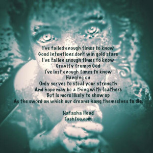 Natasha Head's transformative failure poem, Failed Enough. Read it to learn how to let go.