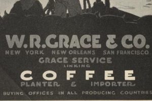 W.R. Grace & Co coffee advertisement