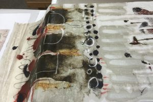 Encaustic Monotype by artist Pamela Caughey