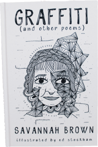 Cover of Graffitti and other poems, book by poet and content creator Savannah Brown