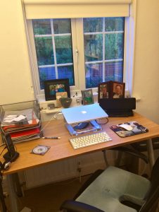 poet and his desk