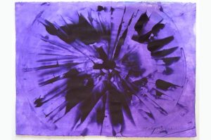 Purple and black abstract art