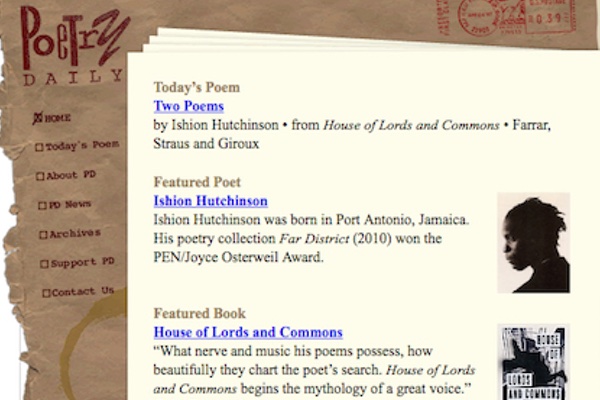 Site Review: Poetry Daily