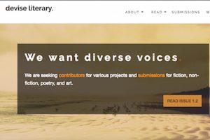 Devise Literary home page