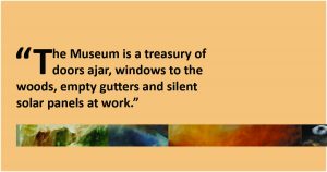 An excerpt from the flash fiction piece "My Walk-In Museum of Natural History" by Tricia Knoll