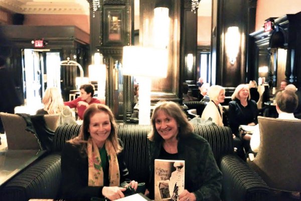 Writers Donna Baier Stein and Susan Tepper at the Algonquin Hotel