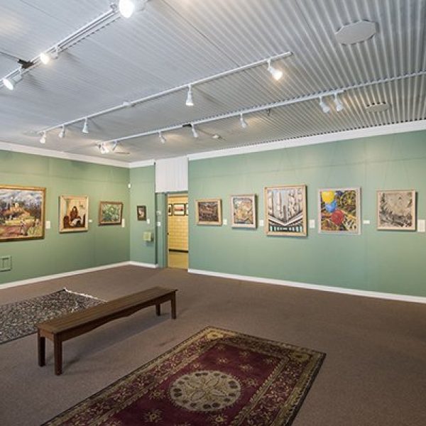 A room in the T.W. Wood Gallery in Vermont