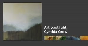 A muted, abstract painting by Cynthia Grow
