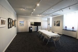 An event room at the T.W. Wood museum and gallery
