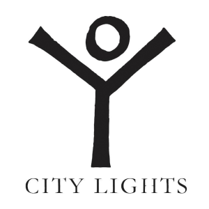 The logo of City Lights publishing company