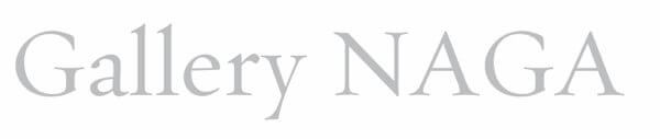 Logo for Gallery NAGA, their name in grey font