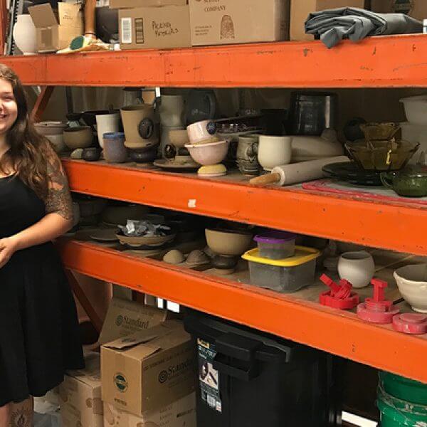 pottery studio of Emily Rangel-Cascio