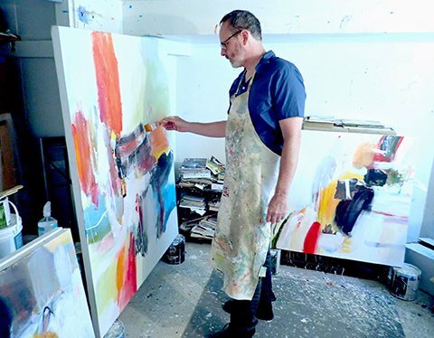 David Criner in his studio