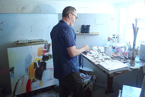 David Criner in his studio