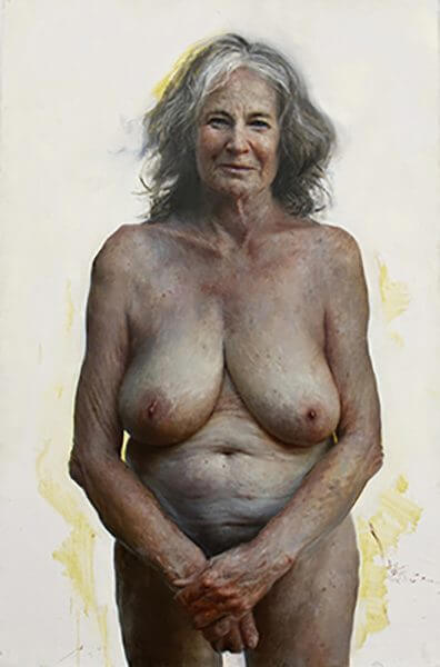 A portrait of a naked woman
