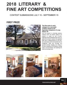 flyer for a literary and fine art contest