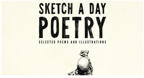 book cover with sketch a day poetry