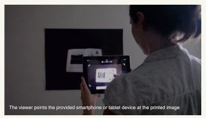 Sarah Nesbitt, Augmented Reality. Interactive photographic print with custom smart phone application