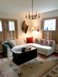 Living room at the WTP Hamptons house