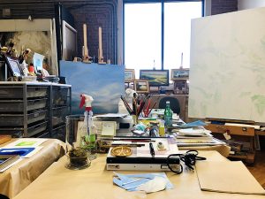 Nancy McTague-Stock's studio in connecticut