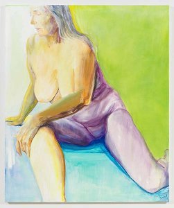 Joan Semmel, In the Green, 2017 . Oil on canvas,  72” x 60”   Courtesy Alexander Gray Associates, New York  © Joan Semmel/Artists Rights Society (ARS), New York