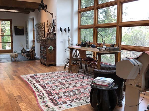 Catherine Eaton Skinner's Santa Fe workspace