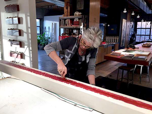 Catherine Eaton Skinner in her Seattle studio