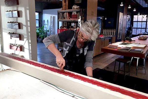 Catherine Eaton Skinner in her Seattle studio