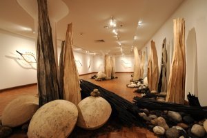 Jo Stealey, "Forest" installation