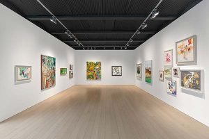 Installation view of Painters of the East End at Kasmin Gallery. July 11 –August 16, 2019.