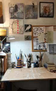 Maya Kuvaja’s studio desk