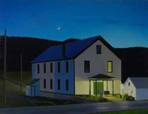 Village Evening by Kathleen Kolb.