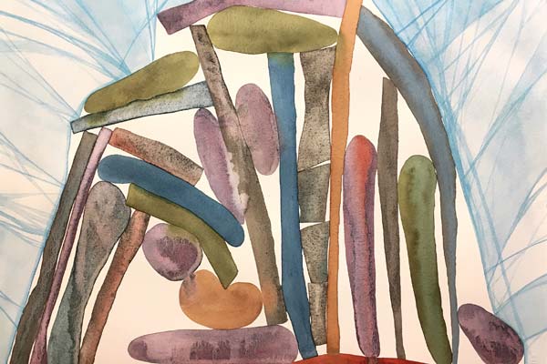 Abstract Watercolors: Unusual Compositions