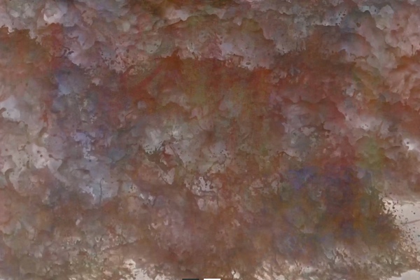 An abstract brown and grey digital painting