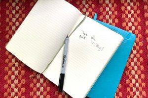 image of a couple of writing notebooks