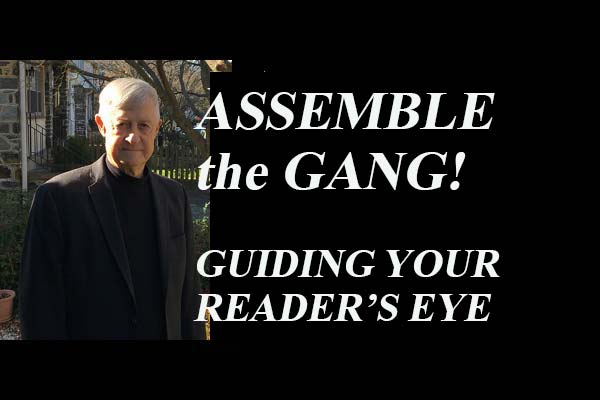 In a new craft note, Richard Wertime explores various examples of strategies to introduce groups of characters in fiction.