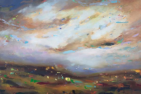 The Past Rises Up to Meet Me oil on panel 36'' x 60'' By Nicole Renee Ryan