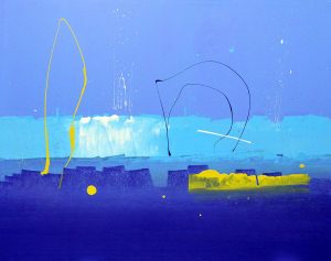 61 Deep gloss on canvas 60'' x75'' by Anthony Hunter